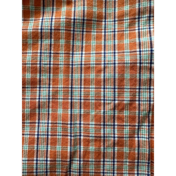 Ralph Lauren Classic Fit Button XL Plaid Orange/Blue/Green Navy Pony Long Sleeve - Picture 9 of 11